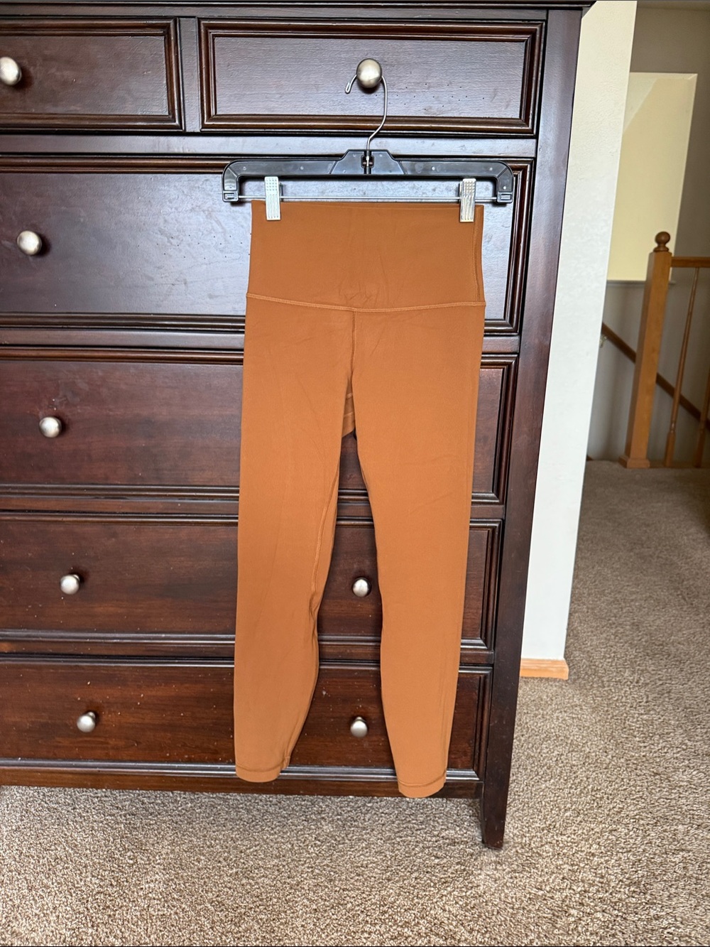 Lululemon Align high rise 25” copper brown leggings.